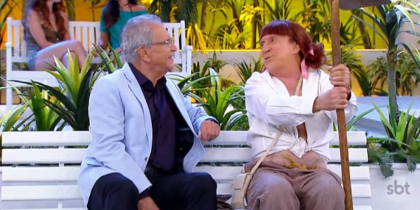 Moacyr Franco na Praça É Nossa (Reprodução: SBT) Moacyr Franco na Praça É Nossa (Reprodução: SBT)