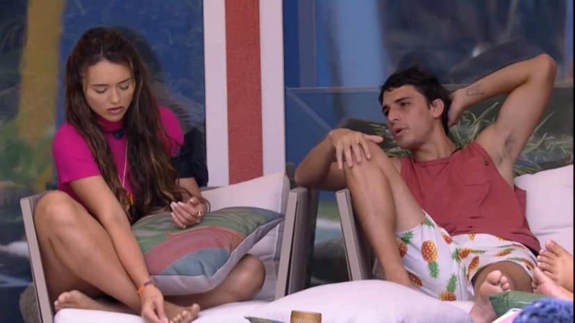 Rafa Kalimann e Felipe Prior durante o BBB 20 (Foto: Reprodução/ Globo) Rafa Kalimann e Felipe Prior durante o BBB 20 (Foto: Reprodução/ Globo)