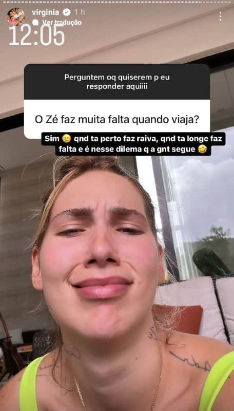 Virgínia Fonseca relatou que passa raiva com Zé Felié e surpreeendeu (Foto: Reprodução/ Instagram) Virgínia Fonseca relatou que passa raiva com Zé Felié e surpreeendeu (Foto: Reprodução/ Instagram)