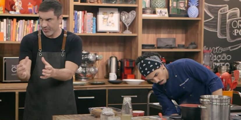 Edu Guedes explica os motivos por não ter aceitado fazer o quadro, para seus telespectadores não se machucarem (Reprodução: The Chef/ Band) Edu Guedes explica os motivos por não ter aceitado fazer o quadro, para seus telespectadores não se machucarem (Reprodução: The Chef/ Band)