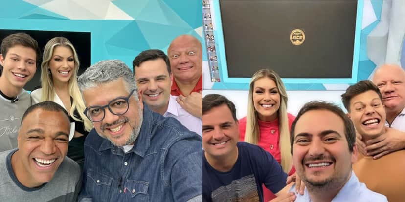 Elenco do Jogo Aberto, sempre muito bem humorado (Reprodução: Instagram) Elenco do Jogo Aberto, sempre muito bem humorado (Reprodução: Instagram)