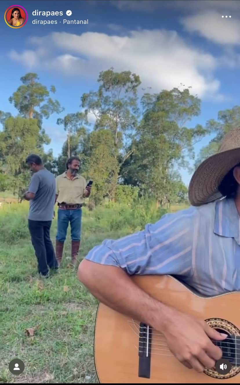 Em seu Instagram, Dira Paes divulga vídeo de bastidores de Pantanal e dá recado especial aos companheiros de elenco - Foto Reprodução: Instagram Em seu Instagram, Dira Paes divulga vídeo de bastidores de Pantanal e dá recado especial aos companheiros de elenco - Foto Reprodução: Instagram