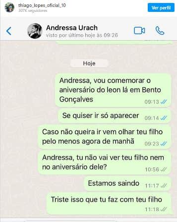 Ex da famosa a acusa de abandonar o filho em dia do aniversário dele - Foto Reprodução Instagram Ex da famosa a acusa de abandonar o filho em dia do aniversário dele - Foto Reprodução Instagram