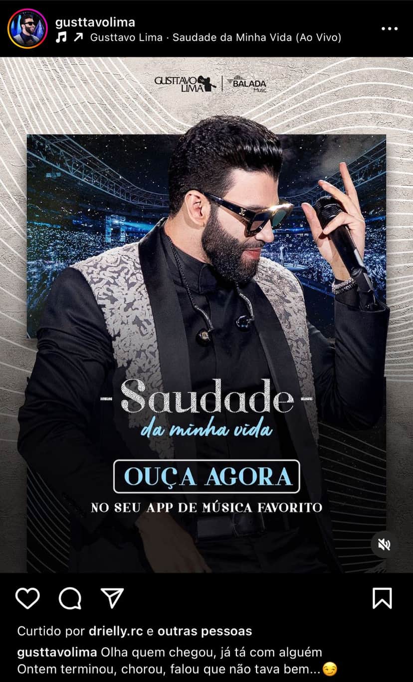 Famoso cantor Gusttavo Lima, volta após restringir tudo e publicação comprova o que muita gente já imaginava - Foto Reprodução Instagram Famoso cantor Gusttavo Lima, volta após restringir tudo e publicação comprova o que muita gente já imaginava - Foto Reprodução Instagram