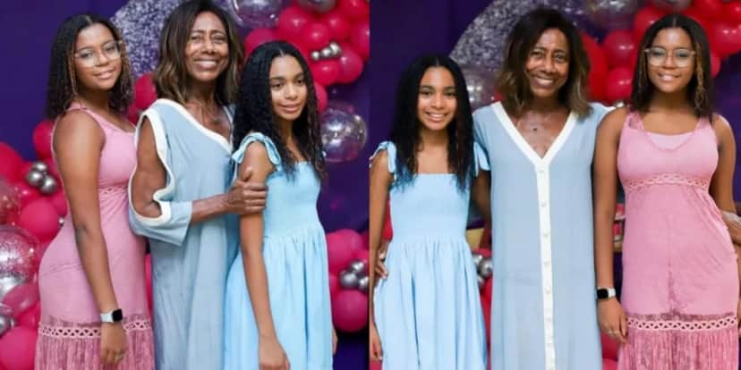 Filhas de Glória Maria, grandes amores da vida da jornalista da Globo, são as adolescentes mais lindas - Foto Reprodução Filhas de Glória Maria, grandes amores da vida da jornalista da Globo, são as adolescentes mais lindas - Foto Reprodução