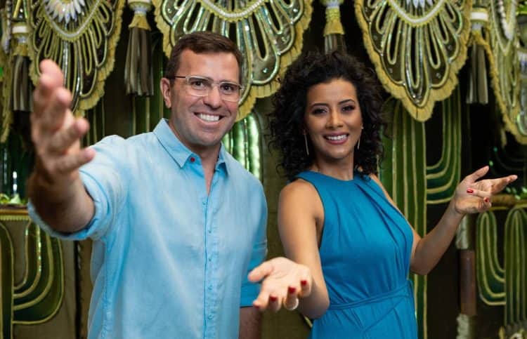 Globo confirma Rodrigo Bocardi e Aline Midlej como os apresentadores dos desfiles das escolas de samba de SP - Foto Reprodução Internet Globo confirma Rodrigo Bocardi e Aline Midlej como os apresentadores dos desfiles das escolas de samba de SP - Foto Reprodução Internet
