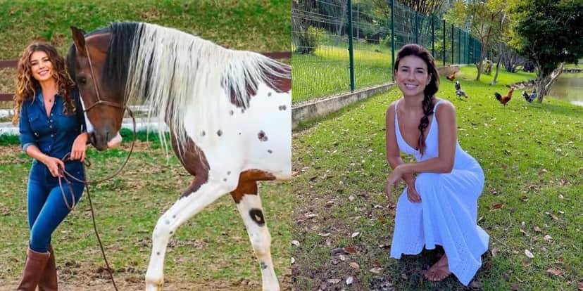 Lago, criação de cavalos e piscina a mansão de Paula Fernandes é a mais absurda do país - Foto Reprodução Lago, criação de cavalos e piscina a mansão de Paula Fernandes é a mais absurda do país - Foto Reprodução