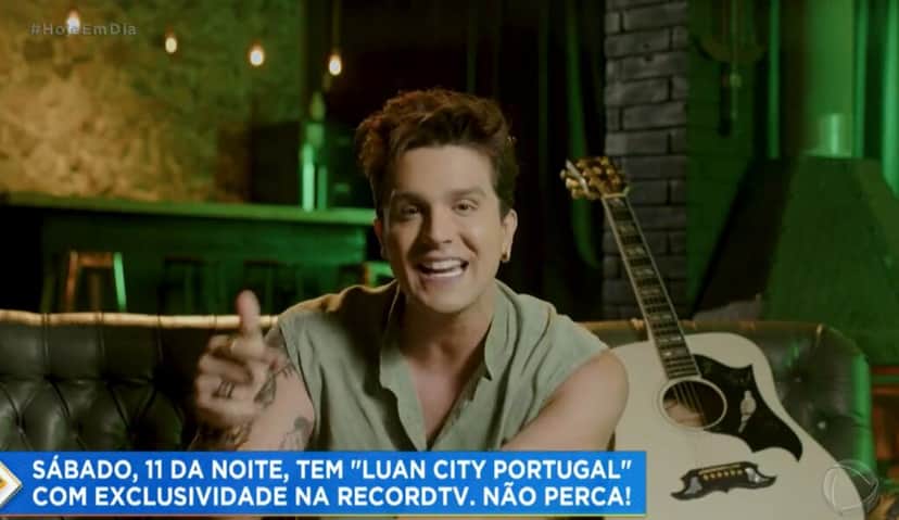 Luan Santana surgiu dentro do Hoje Em Dia Luan Santana surgiu dentro do Hoje Em Dia