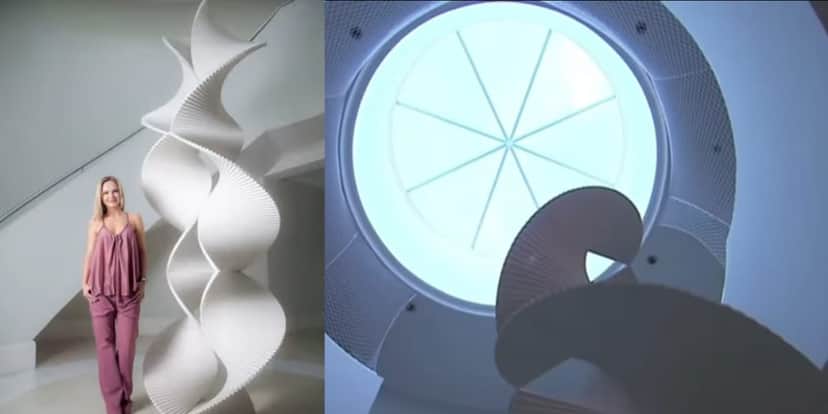 Escultura de 3 metros de altura feita de maneira exclusiva para a apresentadora (Reprodução: Youtube) Escultura de 3 metros de altura feita de maneira exclusiva para a apresentadora (Reprodução: Youtube)
