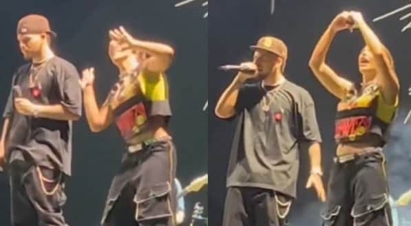 O cantor Zé felipe e Virginia Fonseca em show no Carnaval - Foto Reprodução Internet O cantor Zé felipe e Virginia Fonseca em show no Carnaval - Foto Reprodução Internet