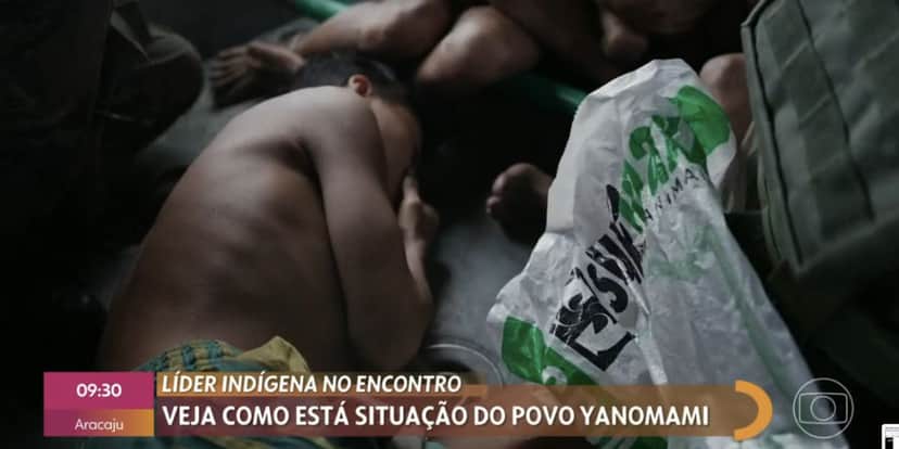 Patrícia Poeta inicia atração com imagens terríveis e corta o coração de milhares com situação de povo indígena, Yanomami (Foto: Reprodução / Encontro da Globo) Patrícia Poeta inicia atração com imagens terríveis e corta o coração de milhares com situação de povo indígena, Yanomami (Foto: Reprodução / Encontro da Globo)