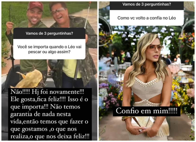 Poliana Rocha, esposa do cantor Leonardo, já foi traída pelo sertanejo e é sincera sobre confiança no marido - Foto Reprodução Instagram Poliana Rocha, esposa do cantor Leonardo, já foi traída pelo sertanejo e é sincera sobre confiança no marido - Foto Reprodução Instagram
