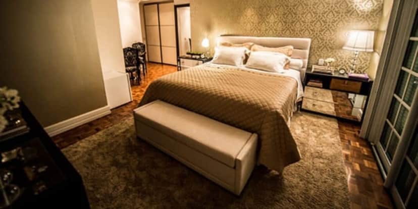 Quarto das visitas, muito espaçoso e aconchegante para acomodar amigos e familiares (Foto: Cadu Fernandes/ Movimento Country) Quarto das visitas, muito espaçoso e aconchegante para acomodar amigos e familiares (Foto: Cadu Fernandes/ Movimento Country)