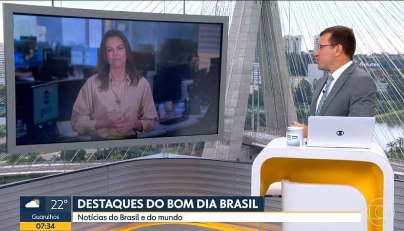 Rodrigo Bocardi e Ana Paula Araújo falaram sobre o legado de Glória Maria durante o Bom Dia Brasil Rodrigo Bocardi e Ana Paula Araújo falaram sobre o legado de Glória Maria durante o Bom Dia Brasil