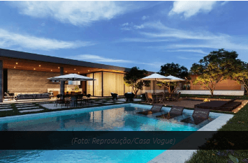 Piscina gigante e tão luxuosa quanto um shopping center, mansão de Wanessa é impressionante (Foto: Casa Vogue) Piscina gigante e tão luxuosa quanto um shopping center, mansão de Wanessa é impressionante (Foto: Casa Vogue)
