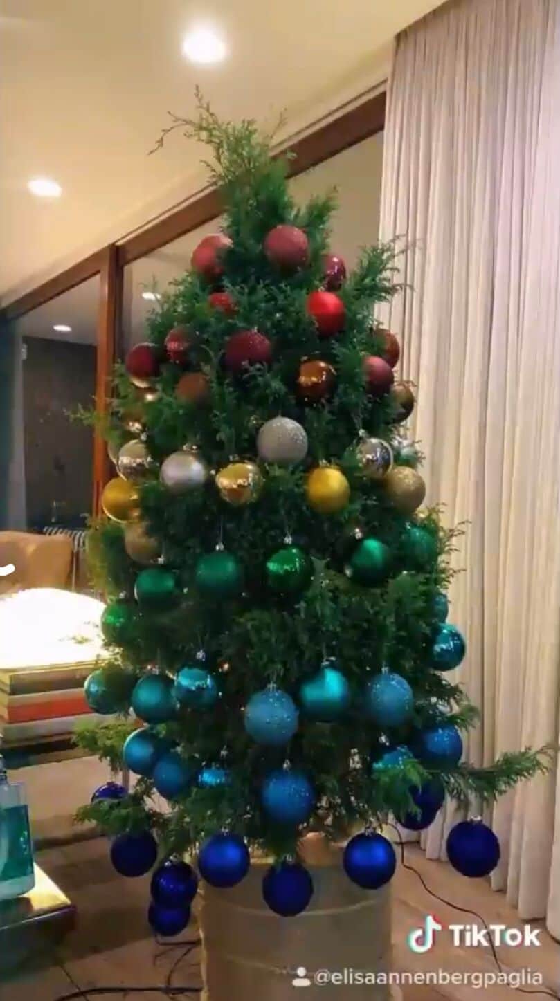 Sandra Annenberg mostrou árvore de Natal com mansão impressionante (Reprodução - TikTok) Sandra Annenberg mostrou árvore de Natal com mansão impressionante (Reprodução - TikTok)