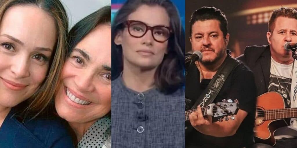 Filha de Regina Duarte surge com ela e fala de rompimento - Fantástico esquece Renata - Cachê de Marrone