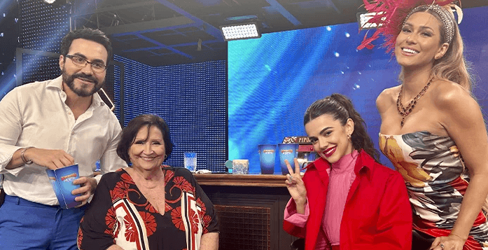 Manu Gavassi participou do quadro 'Acredite se Quiser' do 'Domingão com Huck' (Foto: TV Globo) Manu Gavassi participou do quadro 'Acredite se Quiser' do 'Domingão com Huck' (Foto: TV Globo)