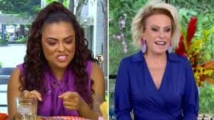 Eliminada do BBB23, Paula conversou com Ana Maria Braga (Foto: Reprodução / Globo) Eliminada do BBB23, Paula conversou com Ana Maria Braga (Foto: Reprodução / Globo)