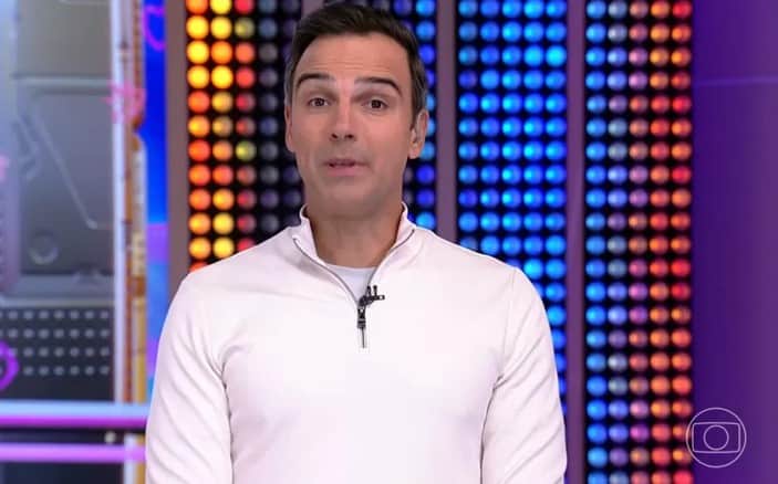 Tadeu Schmidt explicou a dinâmica da semana (Foto: Reprodução / Globoplay) Tadeu Schmidt explicou a dinâmica da semana (Foto: Reprodução / Globoplay)