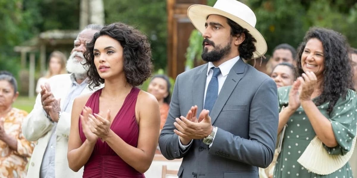 Xaviera e Tertulinho no casamento de José e Candoca em Mar do Sertão Xaviera e Tertulinho no casamento de José e Candoca em Mar do Sertão