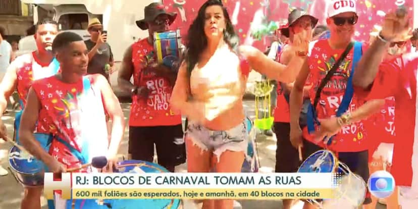 Zileide Silva fala sobre volta dos blocos de carnaval no Jornal Hoje (Foto: Reprodução / Jornal Hoje da Globo ) Zileide Silva fala sobre volta dos blocos de carnaval no Jornal Hoje (Foto: Reprodução / Jornal Hoje da Globo )