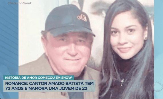 O nome da namorada de Amado Batista é Laysa Felizardo (Foto Reprodução/PlayPlus) O nome da namorada de Amado Batista é Laysa Felizardo (Foto Reprodução/PlayPlus)