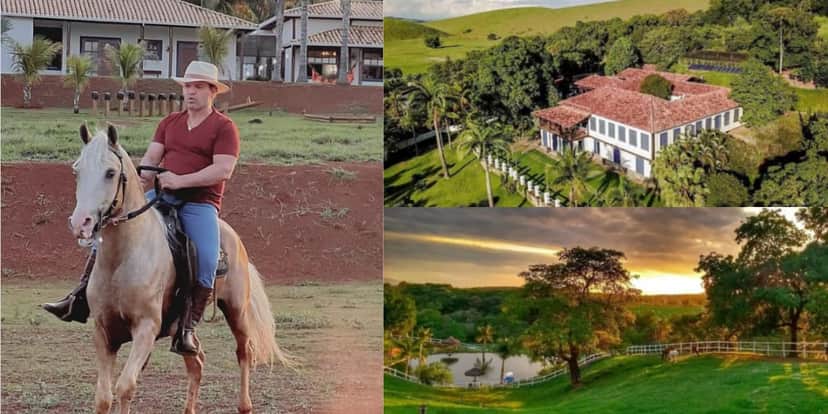 A fazenda absurda de Eduardo Costa (Reprodução: Youtube) A fazenda absurda de Eduardo Costa (Reprodução: Youtube)