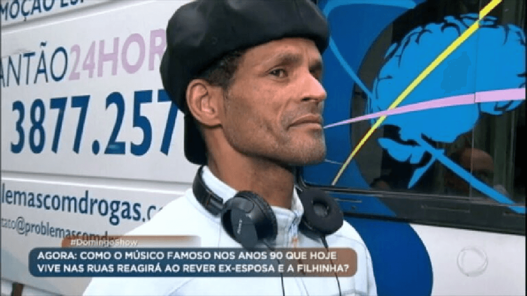 Última aparição na TV (Foto: Reprodução/ Record) Última aparição na TV (Foto: Reprodução/ Record)