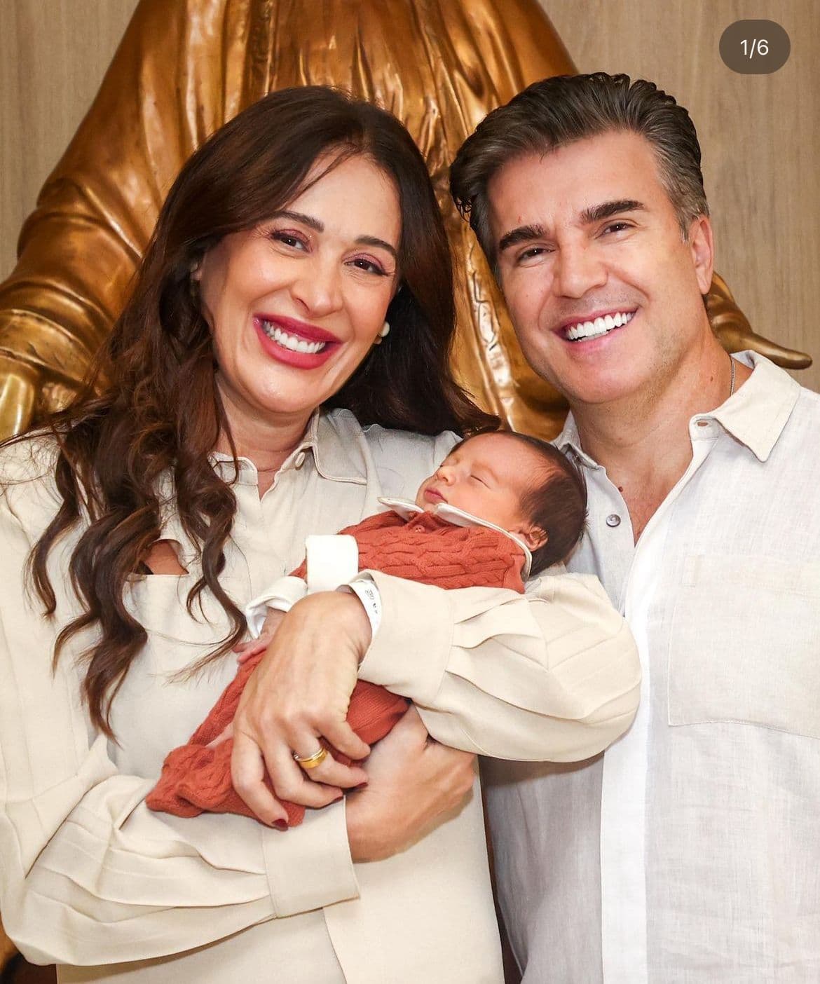 Claudia Raia, Jarbas Homem de Melo e o bebê Luca - Foto Reprodução Instagram Claudia Raia, Jarbas Homem de Melo e o bebê Luca - Foto Reprodução Instagram