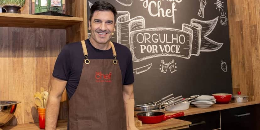 Edu Guedes no programa The Chef - Foto Reprodução Band Edu Guedes no programa The Chef - Foto Reprodução Band