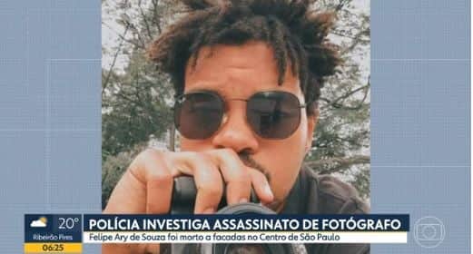 Felipe Ary foi morto a facadas - Foto Reprodução Globo Felipe Ary foi morto a facadas - Foto Reprodução Globo