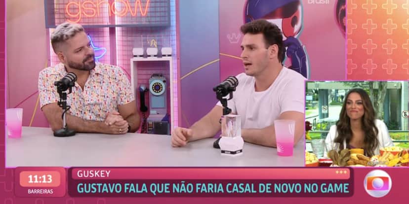 Key Alves descobre que Gustavo não ficaria com ela de novo (Foto: Reprodução / Mais Você da Globo( Key Alves descobre que Gustavo não ficaria com ela de novo (Foto: Reprodução / Mais Você da Globo(