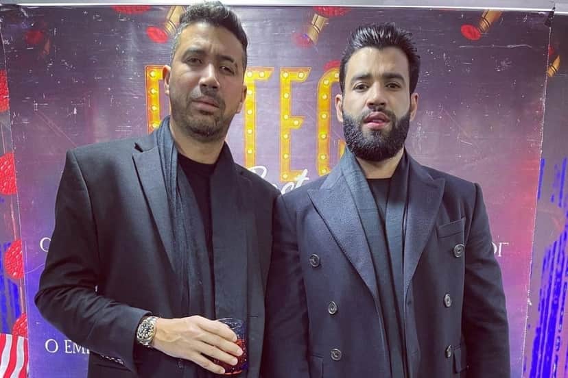 Gusttavo Lima e seu irmão Luciano Lima nos bastidores de um evento - Foto Reprodução Instagram Gusttavo Lima e seu irmão Luciano Lima nos bastidores de um evento - Foto Reprodução Instagram