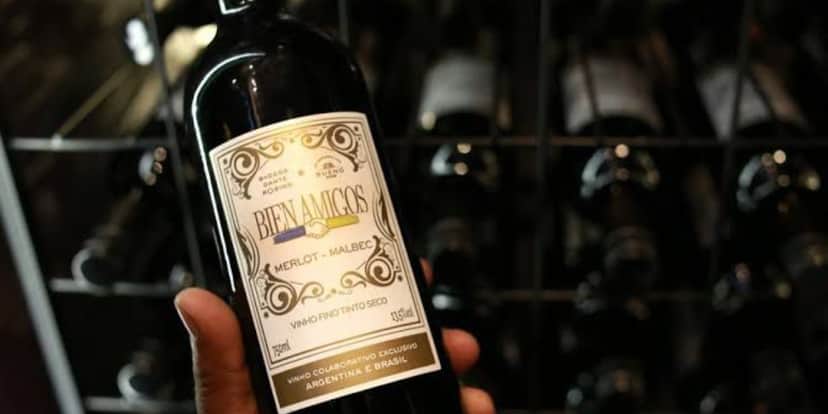 Garrafa de vinho do Galvão Bueno (Foto:Reprodução/Globo Rural) Garrafa de vinho do Galvão Bueno (Foto:Reprodução/Globo Rural)