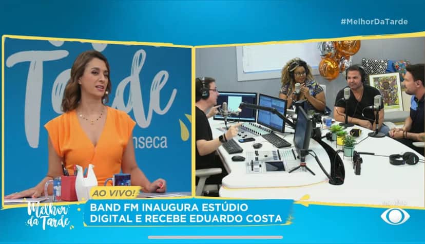 No programa Melhor da Tarde, na Band, Catia Fonseca pega Eduardo Costa de surpresa e faz famoso abrir o jogo sobre intimidade - Foto Reprodução Band No programa Melhor da Tarde, na Band, Catia Fonseca pega Eduardo Costa de surpresa e faz famoso abrir o jogo sobre intimidade - Foto Reprodução Band