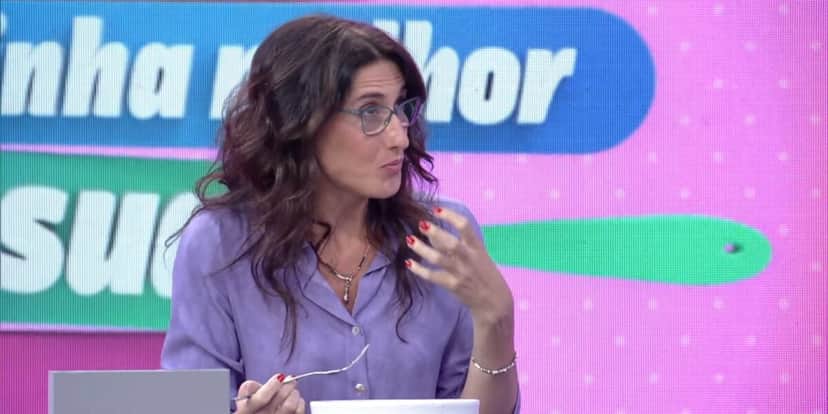 Paola Carosella em "Minha Mãe Cozinha Melhor Que a Sua" (Foto: Divulgação/TV Globo) Paola Carosella em "Minha Mãe Cozinha Melhor Que a Sua" (Foto: Divulgação/TV Globo)