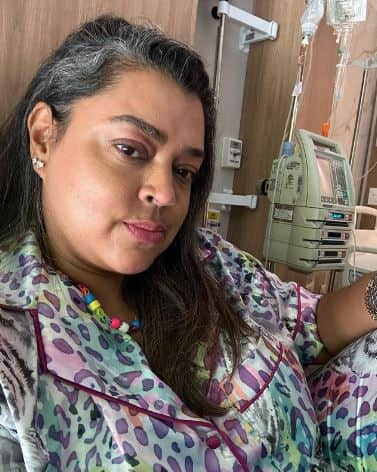 Preta Gil no Hospital em tratamento contra o câncer - Foto Reprodução Instagram Preta Gil no Hospital em tratamento contra o câncer - Foto Reprodução Instagram