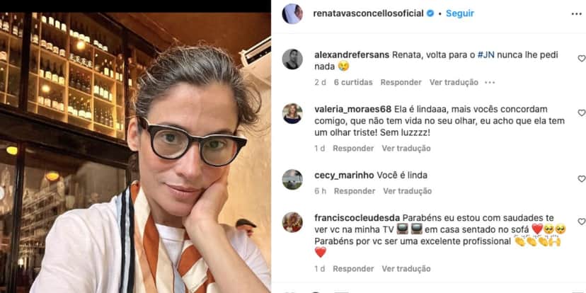 Renata Vasconcellos aproveita férias do Jornal Nacional em viagem internacional (Foto: Reprodução / Instagram) Renata Vasconcellos aproveita férias do Jornal Nacional em viagem internacional (Foto: Reprodução / Instagram)