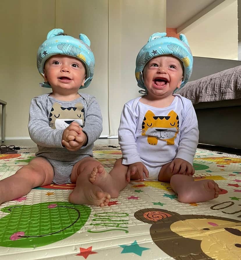 Roque e Raul, filhos do ator Emilio Dantas - Foto Reprodução Instagram Roque e Raul, filhos do ator Emilio Dantas - Foto Reprodução Instagram