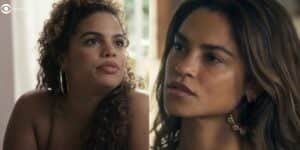 Bia (Clara Buarque) e Brisa (Lucy Alves) em Travessia (Foto: Reprodução / Globo) Bia (Clara Buarque) e Brisa (Lucy Alves) em Travessia (Foto: Reprodução / Globo)
