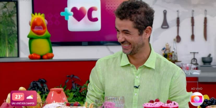 Felipe Andreoli se divertiu com fala de Ana Maria Braga (Foto: Reprodução/TV Globo) Felipe Andreoli se divertiu com fala de Ana Maria Braga (Foto: Reprodução/TV Globo)