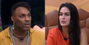 Fred Nicácio e Larissa Santos voltaram para o BBB23 (Foto: Reprodução / Globoplay) Fred Nicácio e Larissa Santos voltaram para o BBB23 (Foto: Reprodução / Globoplay)