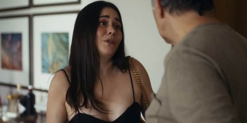 Guida conversa com Guerra em cena da novela Travessia Guida conversa com Guerra em cena da novela Travessia