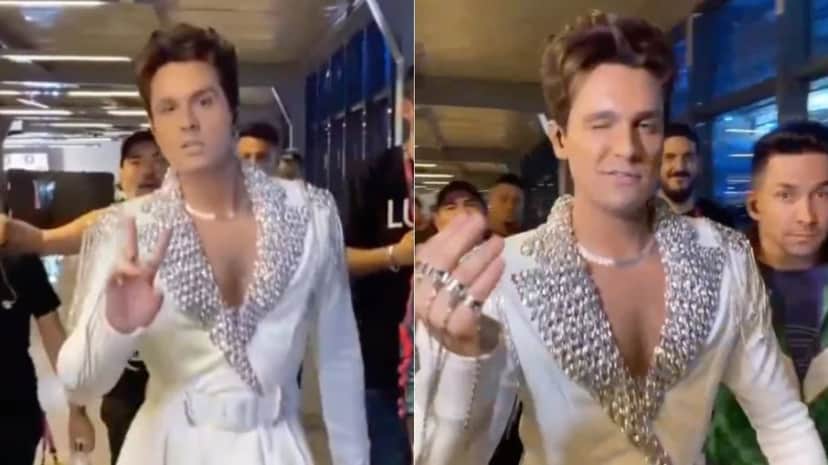 Luan Santana deu o que falar com roupa escolhida para show Luan Santana deu o que falar com roupa escolhida para show