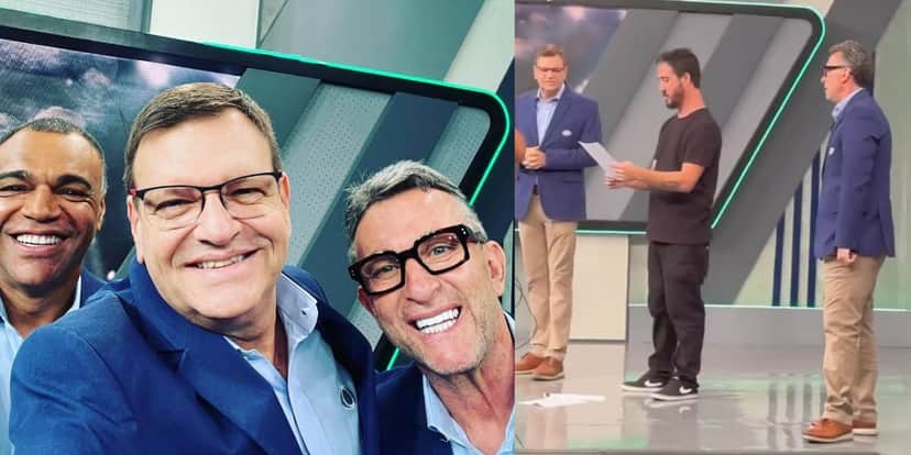 Neto, Denílson e Sérgio Maurício transmitirão o jogo do Brasil (Reprodução: Instagram) Neto, Denílson e Sérgio Maurício transmitirão o jogo do Brasil (Reprodução: Instagram)