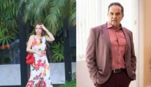 Núbia surpreende Guerra ao devolver as ações que Ari roubou e estão no nome dela, em Travessia (Foto: AgNews / JC Pereira e Globo / Paulo Belote) Núbia surpreende Guerra ao devolver as ações que Ari roubou e estão no nome dela, em Travessia (Foto: AgNews / JC Pereira e Globo / Paulo Belote)