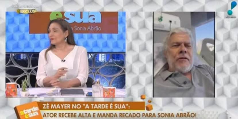 José Mayer em maca durante vídeo (Foto: Reprodução/RedeTV!) José Mayer em maca durante vídeo (Foto: Reprodução/RedeTV!)