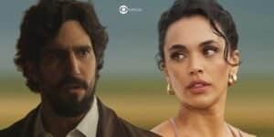 Xaviera (Giovana Cordeiro) romperá o namoro com Tertulinho (Renato Góes) em Mar do Sertão (Foto: Reprodução / Globo / Montagem TV Foco) Xaviera (Giovana Cordeiro) romperá o namoro com Tertulinho (Renato Góes) em Mar do Sertão (Foto: Reprodução / Globo / Montagem TV Foco)