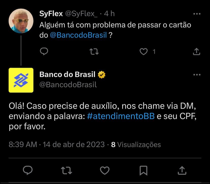 Clientes do Banco do Brasil estão revoltados com situações que estão enfrentando nesta sexta-feira (14) - Foto Reprodução Twitter Clientes do Banco do Brasil estão revoltados com situações que estão enfrentando nesta sexta-feira (14) - Foto Reprodução Twitter